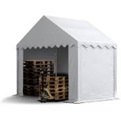Intent24 - Tente de stockage 3x2 m abri bâche pvc 700 n imperméable blanc - blanc