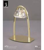 Lampe de table Alfa large 1 Ampoule G9, laiton poli