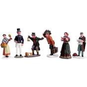 Lot de 6 figurines de villageois - LEMAX - Multicouleurs