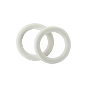 Maisange - anneau ateliers 28 - blanc - diametre 20 mm - vendu par 10