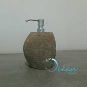 Ocean Line - Distributeur de savon en pierre de rivière, Galéo