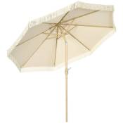Outsunny Parasol hexagonale inclinable avec manivelle