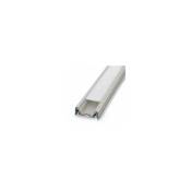 Profile Plat en Aluminium Brut - 1Mètre - pour bandeaux Led 14,4 mm - 9881 - Miidex Lighting
