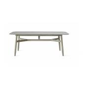 Table en céramique grise 210 x 100 cm David - Vincent