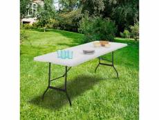 Table pliante d'appoint portable 180 cm pour camping