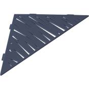 U-tile - Etagère de douche en acier inox gris ardoise 38,7 x 27,4 cm x 3 mm - Triangulaire design Tiger - fixation sans perçage