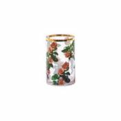 Vase Toiletpaper - Roses / Small - Ø 9 x H 14 cm / Détail or 24K - Seletti multicolore en verre