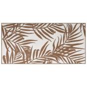 Vidaxl - Tapis d'extérieur marron et blanc 80x150 cm design réversible Brown and white