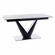 Ac-déco - Table extensible en bois / métal et céramique