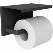 Allibert - Distributeur papier wc avec étagère loft-game noir mat - Noir