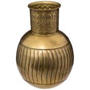 Atmosphera - Vase Night métal doré H31,5cm créateur