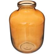 Atmosphera - Vase verre ambre H23cm créateur d'intérieur - Ambre