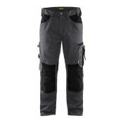 Blaklader - Pantalon artisan Sans poches flottantes T.40 - gris moyen/noir - 155618609699-40 - gris moyen/noir