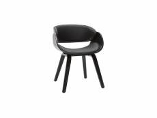 Chaise design noire bent