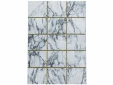Damier - tapis effet marbre - doré 080 x 250 cm NAXOS802503816GOLD