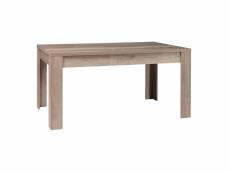 Dolmen - table repas rectangulaire 180cm effet bois