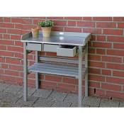 Esschert Design - Table de jardinage surélevée grise