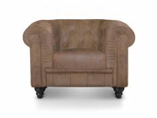 Fauteuil chesterfield vintage