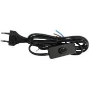 Iluminashop - Câble de Connexion Plat avec Interrupteur Noir