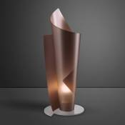 Iperbriko - Lampe à poser en Polilux vela Cuivre diamètre 19 x h50 cm