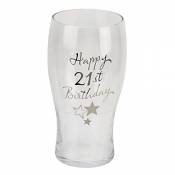 Juliana Happy 21st Birthday Pint Glass in Gift Box