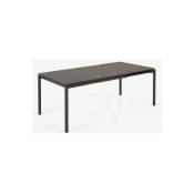 LF - Table extérieure Table extensible Zaltana 140-200cm noire