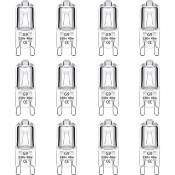 Memkey - Lot de 12 Ampoule Halogène G9 40W 230V Dimmable 0-100%, 480LM, Blanc Chaud 2700K, G9 Bi-Pin Base Halogène Lampe, Sans Scintillement, pour