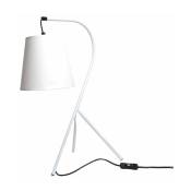 Meubletmoi - Lampe chevet design trépied blanc - campana
