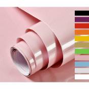 Papier Adhesif pour Meuble Cuisine Porte Mur Stickers Meuble Vinyle Autocollants Meuble Rouge Avec des Paillettes 40cmX300cm rose