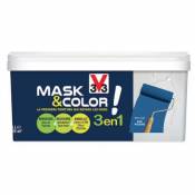 Peinture de rénovation multi-supports V33 Mask & color bleu nuit mat 2 5L