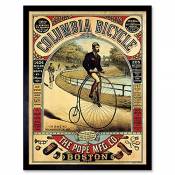 Penny Farthing Bicycle Boston USA Vintage Advertising