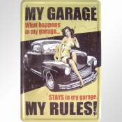 Pinups My My Rules Garage-modèle Classique Motif Affiche