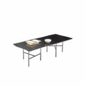Table basse XXX Rectangle / 120 x 52 cm x H 33 cm - Opinion Ciatti noir en métal