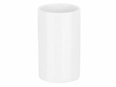 Tube gobelet salle de bain porcelaine - 11,5x7x7 cm - blanc bb_C0505002