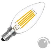 Ampoule LED E14 COB 6W, dimmable, blanc chaud 2700K, dimmable
