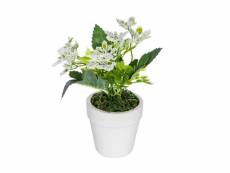 Atmosphera - plante artificielle fleurs blanches en