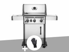 Barbecue à gaz napoleon rogue xt 425 gris + gant résistant