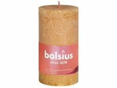 Bolsius bougies pilier rustiques 8 pcs 100x50 mm jaune