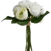 Bouquet de fleurs artificielles blanc H30cm - Atmosphera