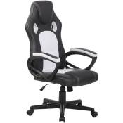 Chaise de bureau ergonomique avec un design sportif et de différentes couleurs comme colore : Blanc