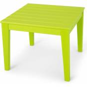 COSTWAY Table pour Enfants en PEHD anti-Décoloration pour Intérieur / Extérieur 64,5 x 64,5 x 51 cm (L x l x H) Vert