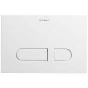 Duravit DuraSystem - Plaque de déclenchement A1 pour les toilettes, blanc WD5001011000