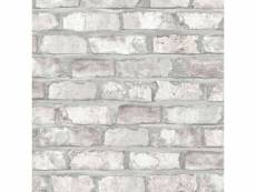 Dutch wallcoverings papier peint briques blanc ew3104