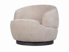 Fauteuil coubre - polyester - naturel - 71x84x88 - woolly WOOLLY Coloris Naturel