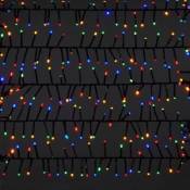 Guirlande lumineuse extérieure Frange 1000 LED multicolore électrique