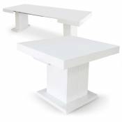 MENZZO Table extensible Mustang Blanc laqué