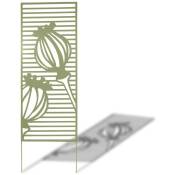 Nortene - Panneau en métal Deco Panel vert olive -