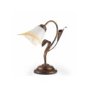 Onli - Lampe de table lucrezia Verre,Métal Bronze - Bronze