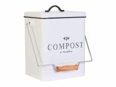 Poubelle de cuisine à compost vintage 5 litres - marque cook concept