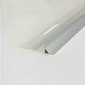 Silumen - Profilé Aluminium Angle pour Bandeau led Couvercle Blanc Opaque - Blanc
